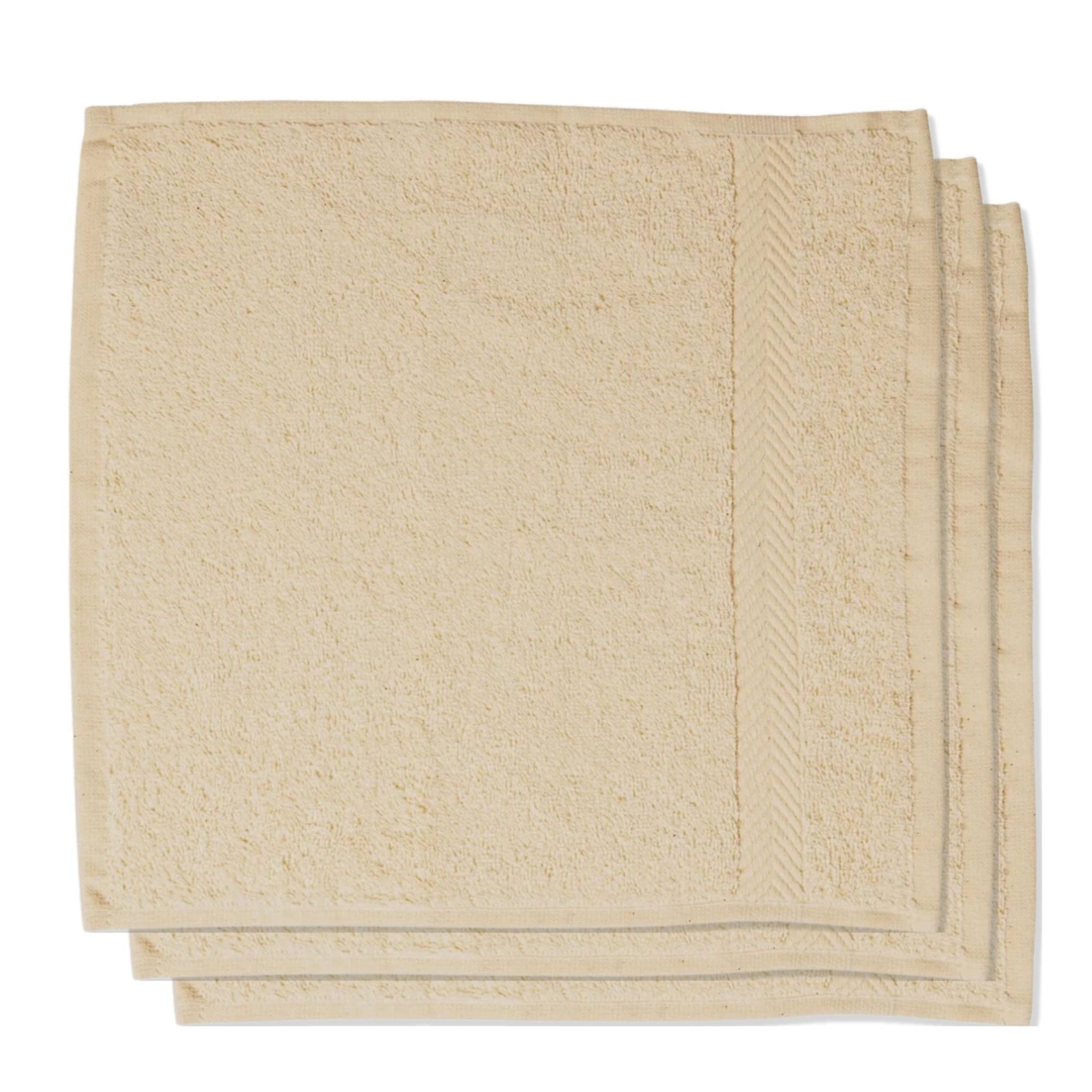 Eco Bath London Organic Cotton Face Flannels 30x30cm - Available in Pack of 3 and Pack of 6 - Eco Bath London