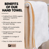 Eco Bath London Organic Cotton Hand Towel - 50x100cm - Eco Bath London