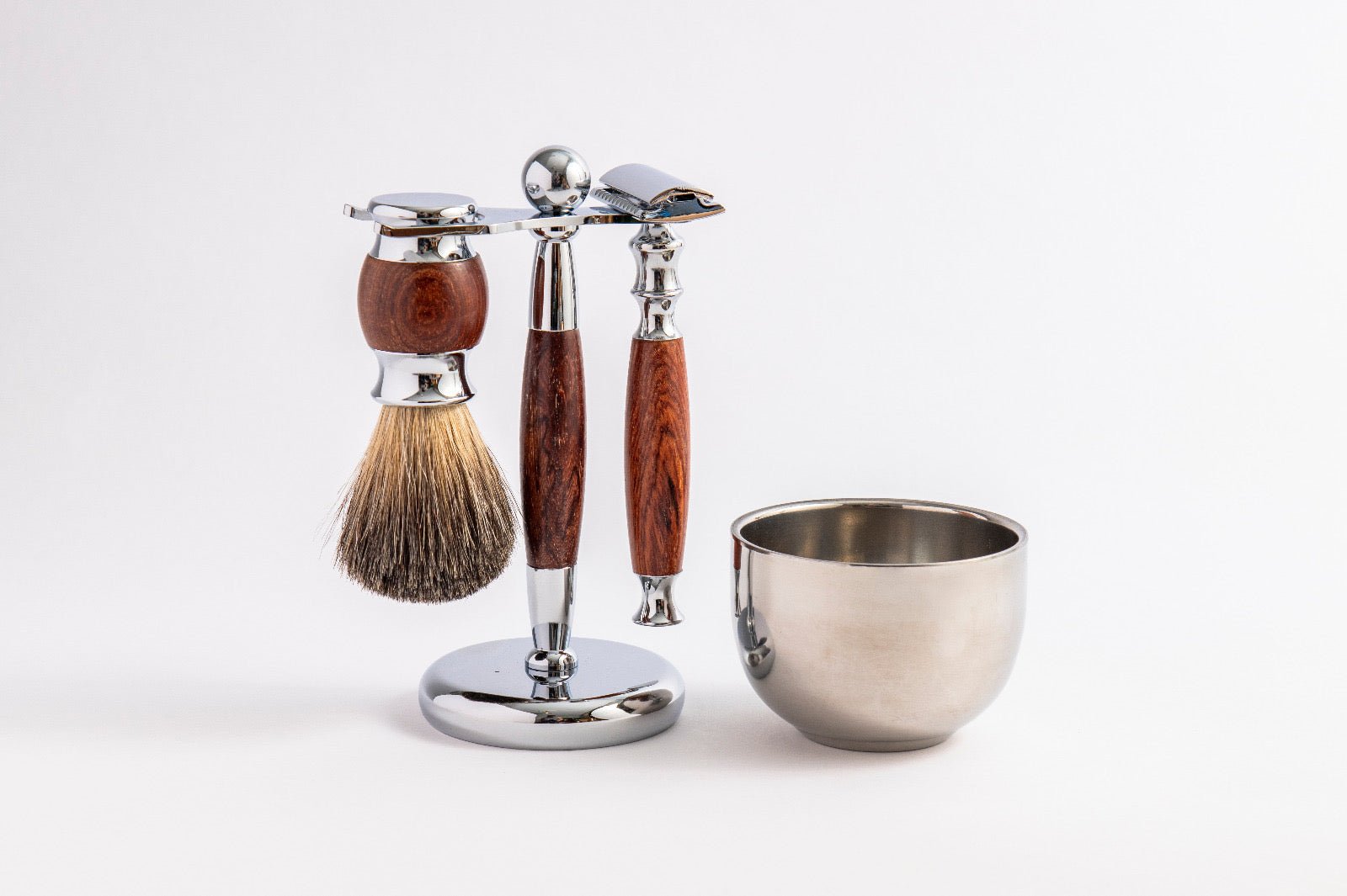 Eco Bath London Rose Wood Shaving Set - Eco Bath London
