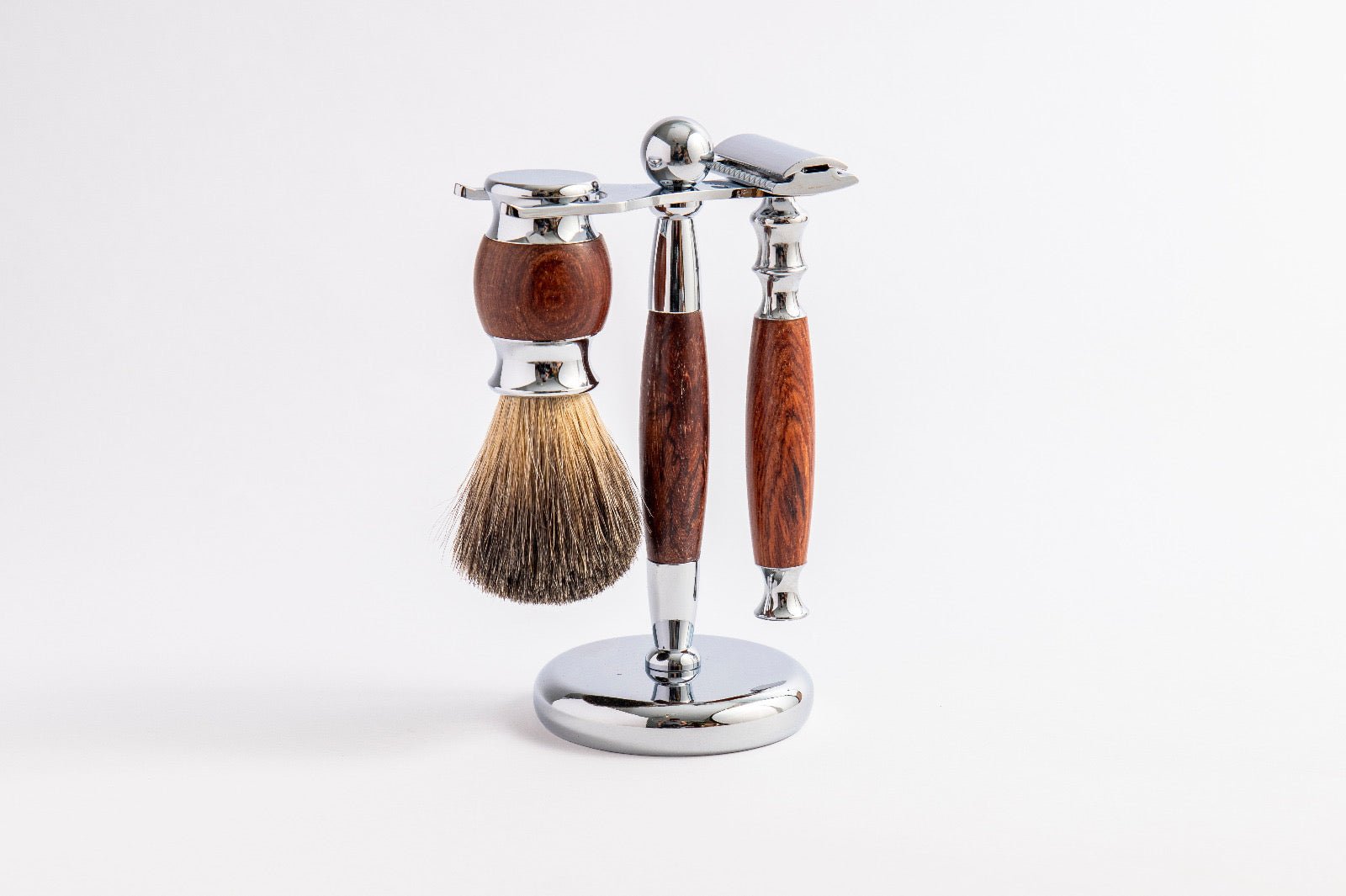 Eco Bath London Rose Wood Shaving Set - Eco Bath London