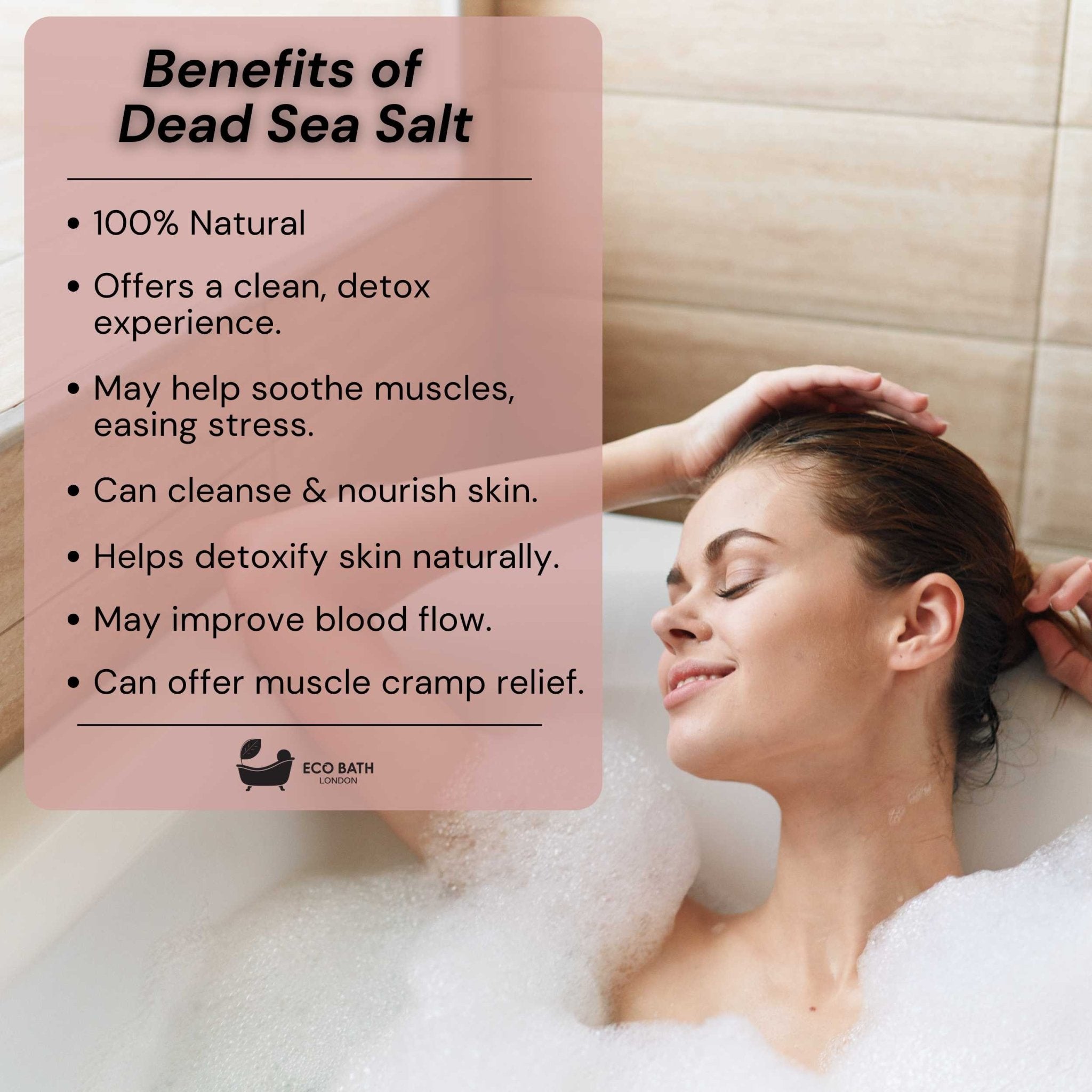Eco Bath London Stress Relief Dead Sea Salt (300g) - Eco Bath London