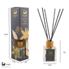 Eco Bath London Vanilla & Cinnamon Reed Diffuser - Herbal Scent of Cinnamon Room Diffuser - 100ml (3.38 fl.oz) - Eco Bath London
