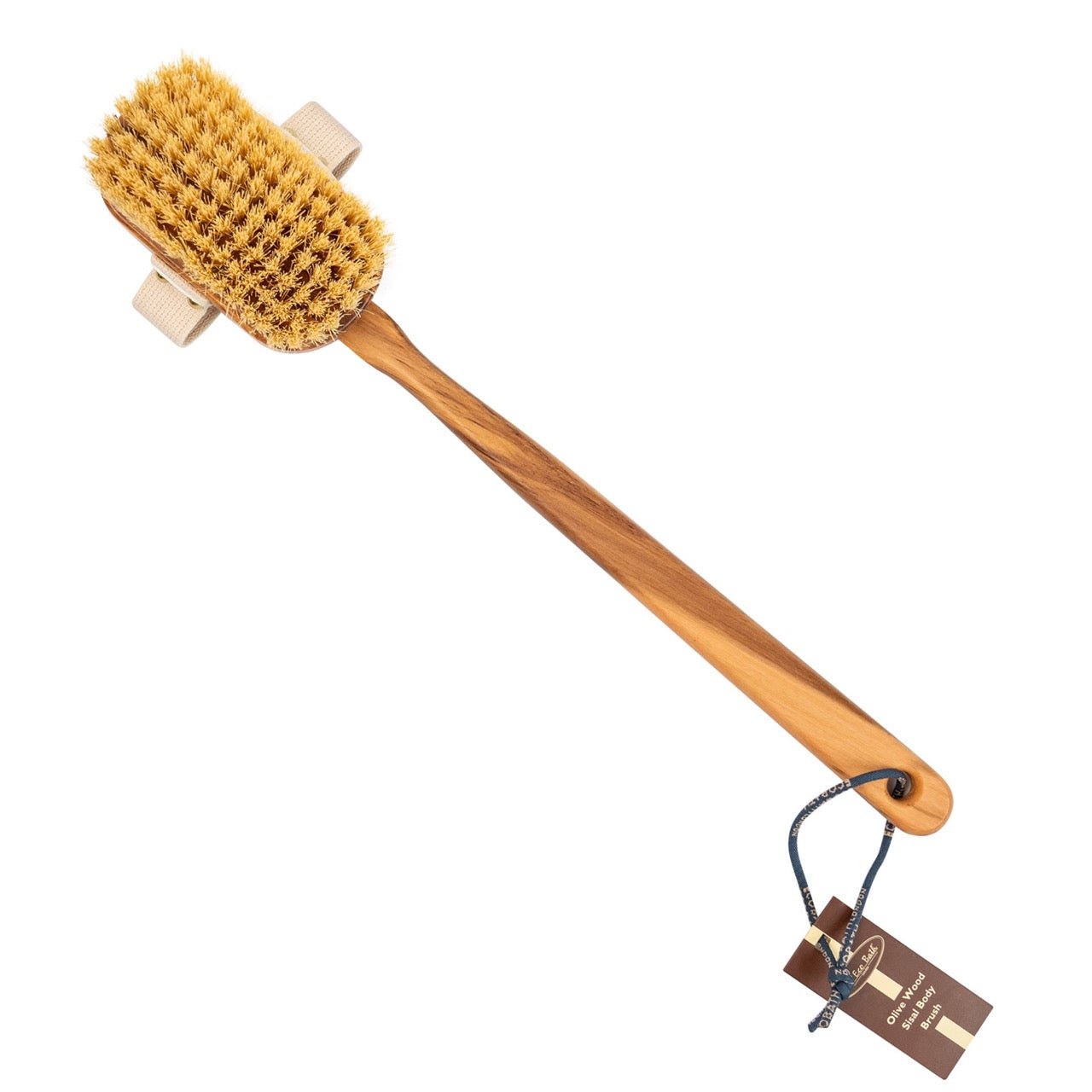 Eco Bath Luxury Natural Sisal Olive Wood Body Brush - Eco Bath London