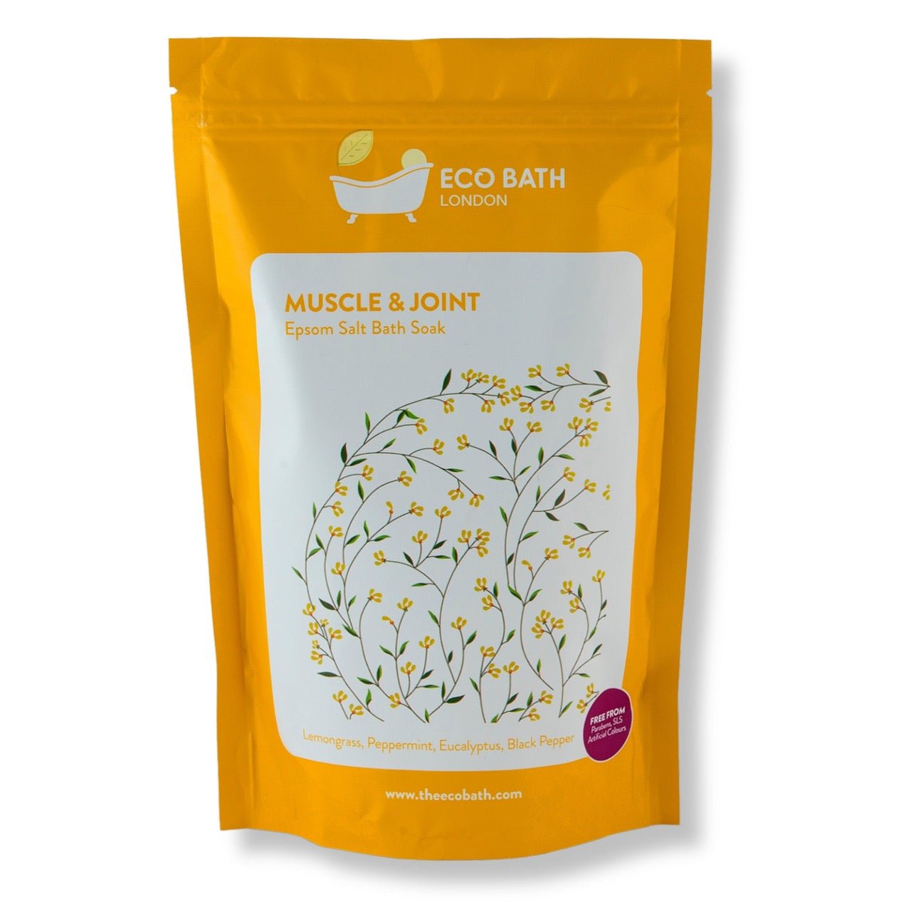 Eco Bath Muscle and Joint Epsom Salt Bath Soak - Pouch | 500g & 1000g - Eco Bath London