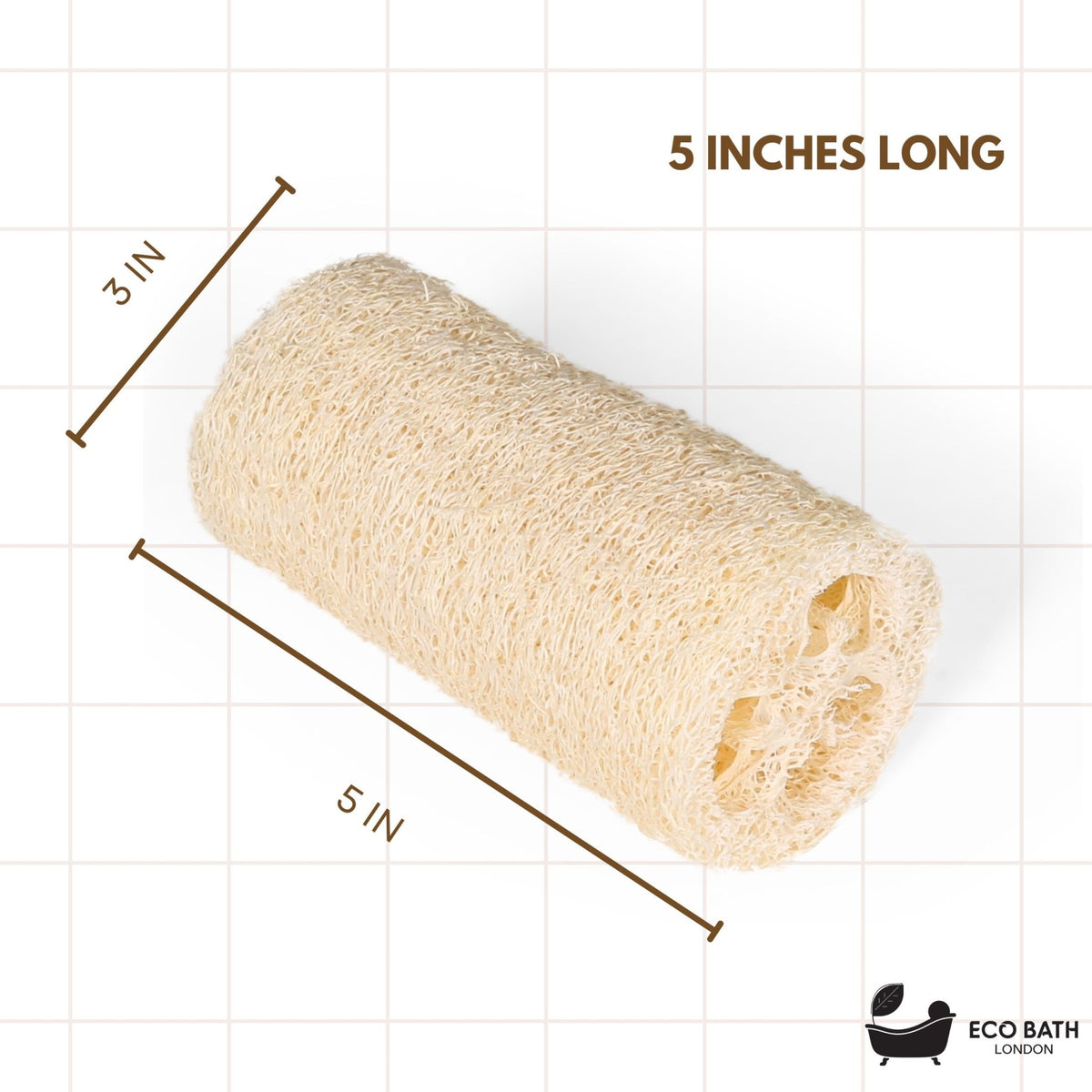 Loofah String Eco Bath London Natural Loofah 5 inch with String - Premium Exfoliatin