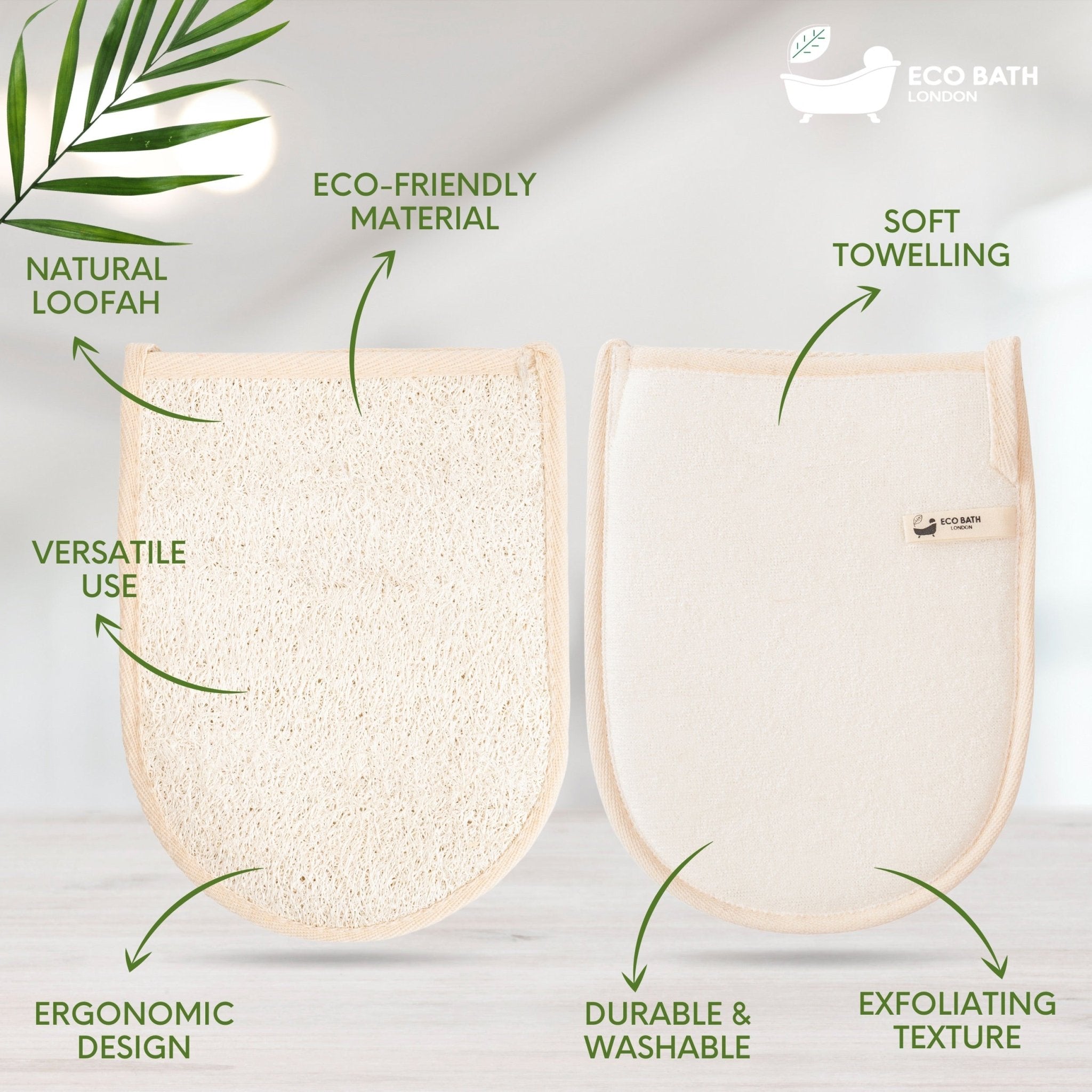 Eco Bath Natural Loofah Bath Mitt - Eco Bath London