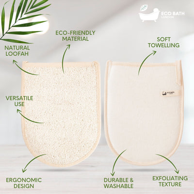 Eco Bath Natural Loofah Bath Mitt - Eco Bath London