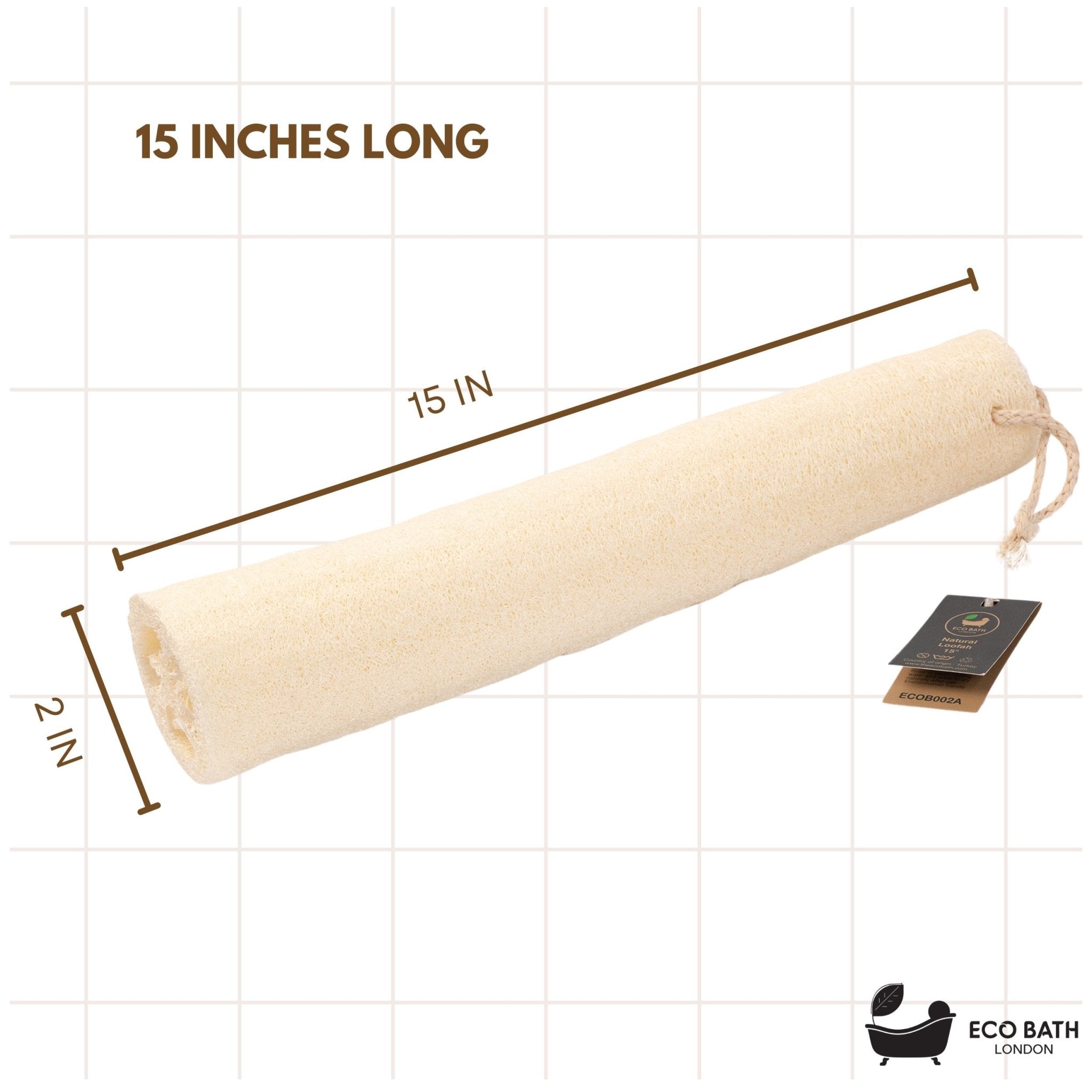 Eco Bath Natural Loofah [Home Grown] - Eco Bath London