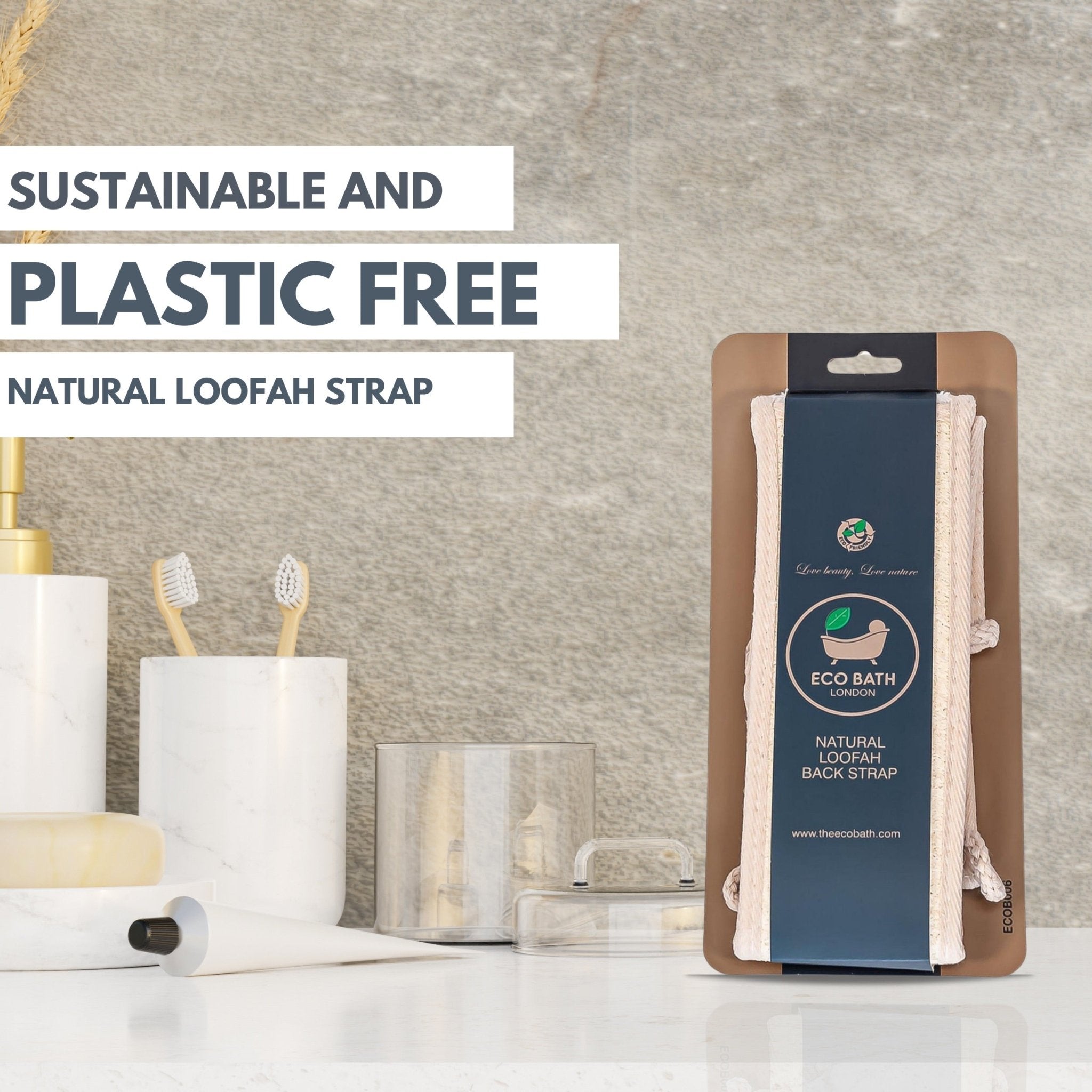 Eco Bath Natural Loofah Strap - Eco Bath London