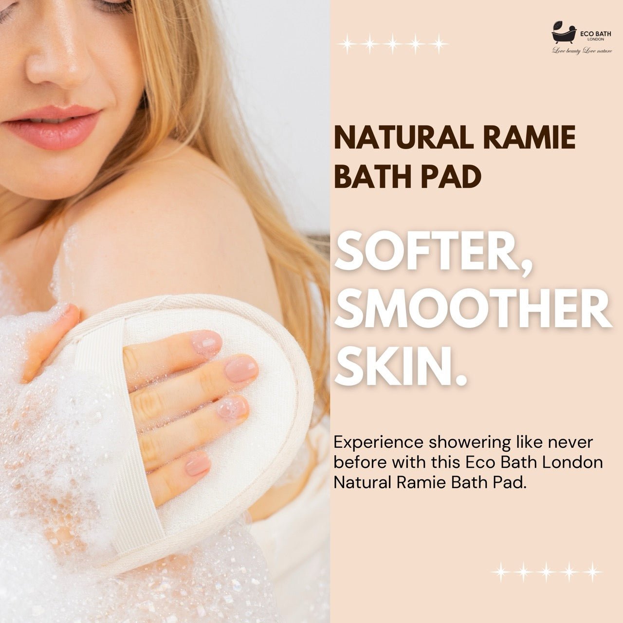 Eco Bath Natural Ramie Bath Pad - Eco Bath London