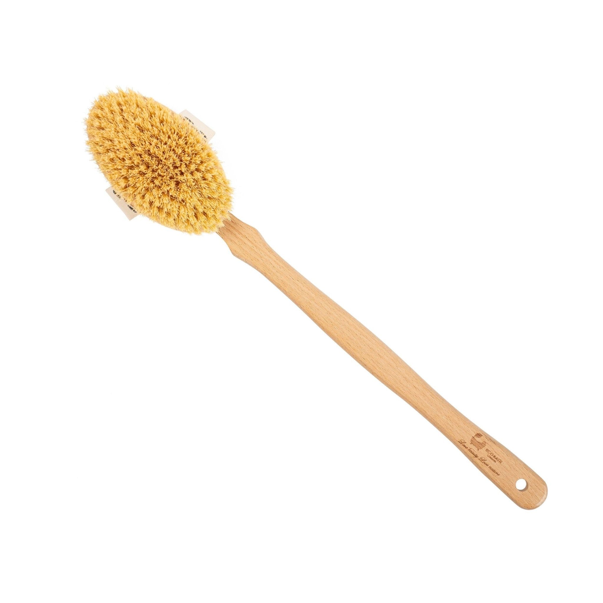 Eco Bath Natural Sisal Body Brush Detachable with Hard Sisal - Eco Bath London