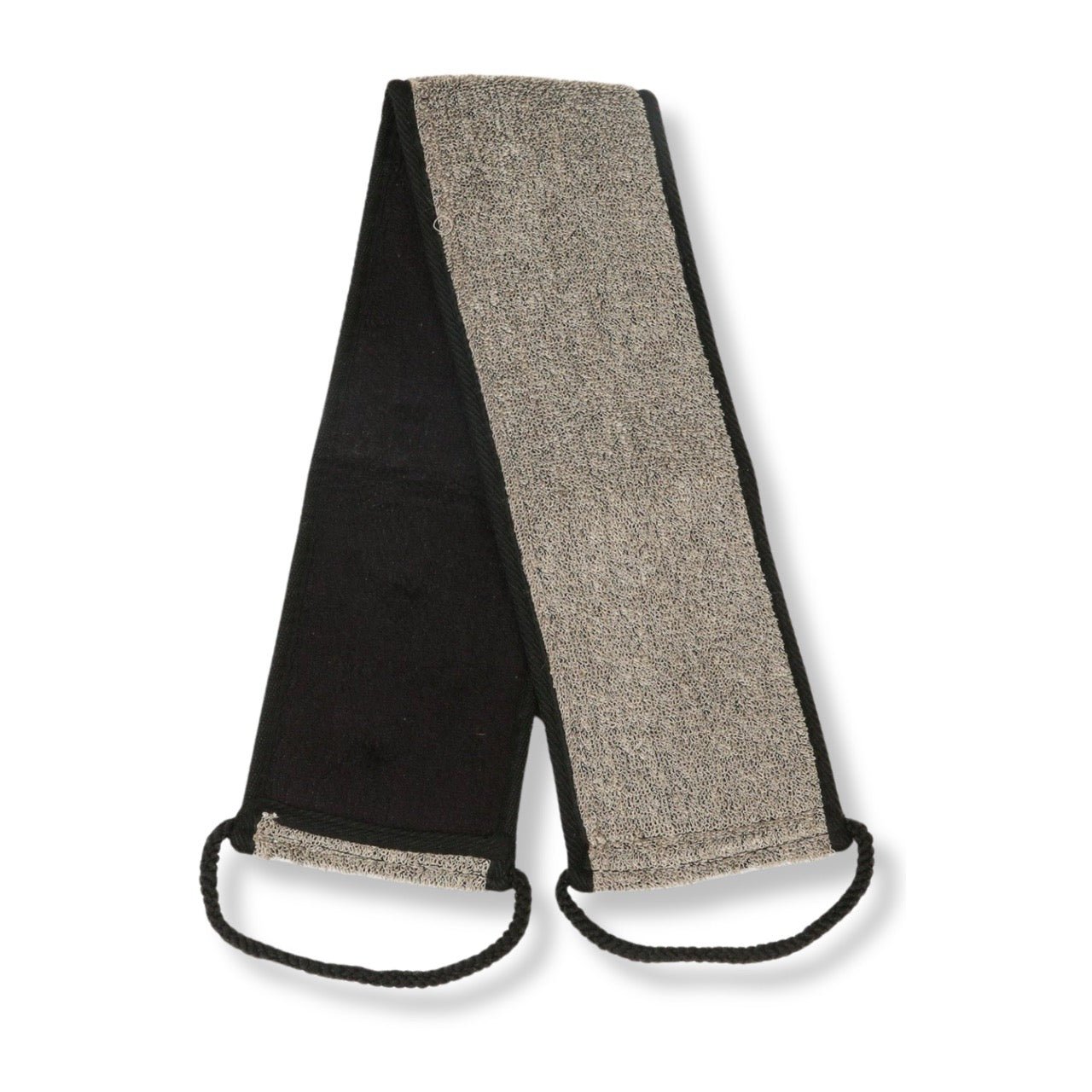 Eco Bath Natural Sisal Hemp Back Strap Black - Eco Bath London