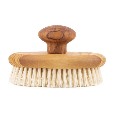 Eco Bath Natural Sisal Olive Wood Hand Brush - Eco Bath London