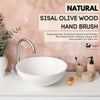 Eco Bath Natural Sisal Olive Wood Hand Brush - Eco Bath London