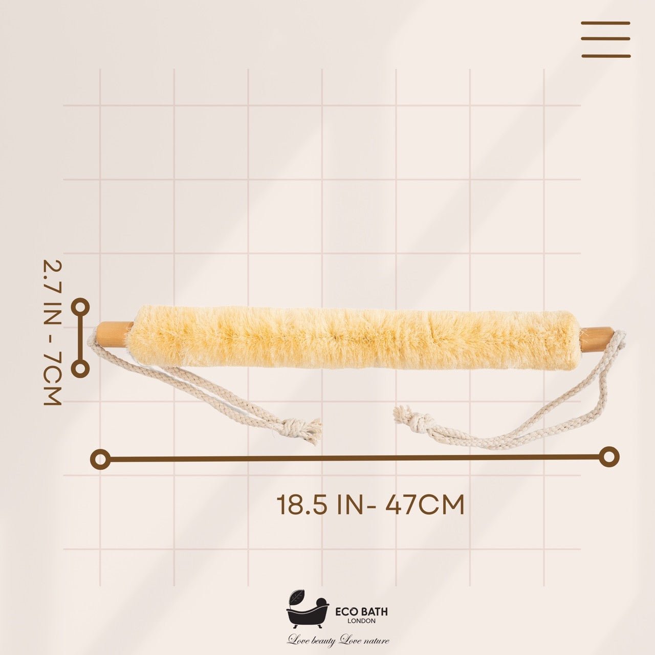 Eco Bath Natural Sisal Strap - Eco Bath London