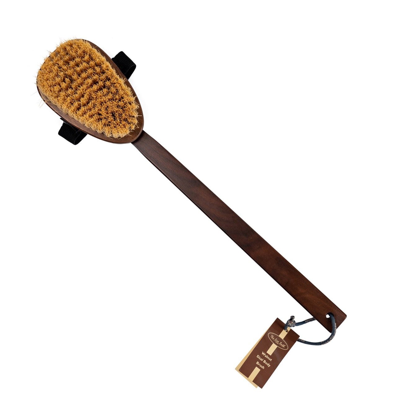 Eco Bath Natural Sisal Walnut Wood Body Brush - Eco Bath London