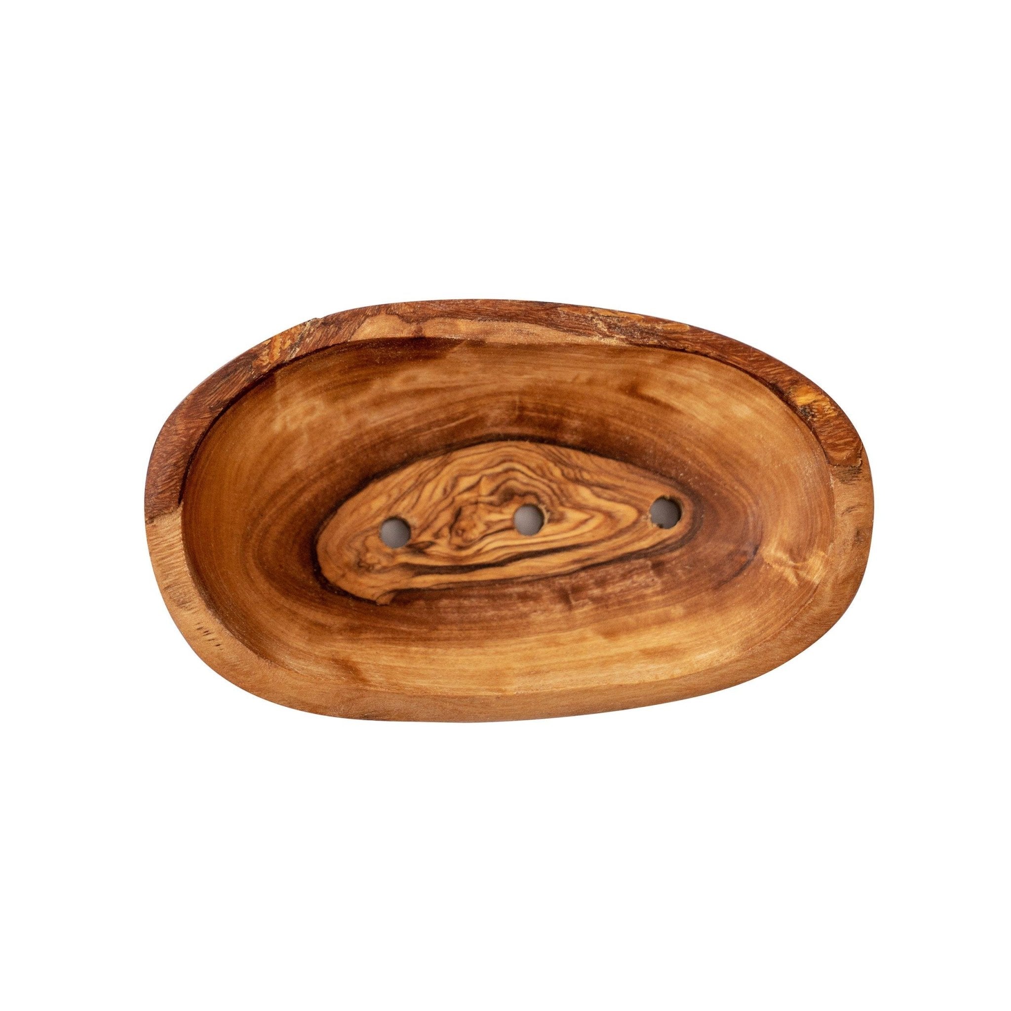 Eco Bath Soap Dish - Olive Wood Bath Shape - Eco Bath London