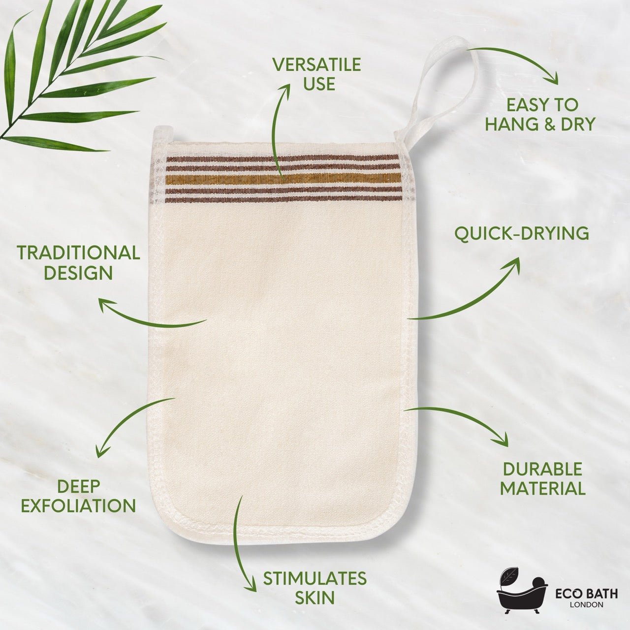 Eco Bath Turkish Bath Mitt (Fine Texture) - Eco Bath London