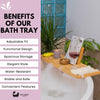 Luxury Eco - Friendly Bamboo Bath Tray - Eco Bath London