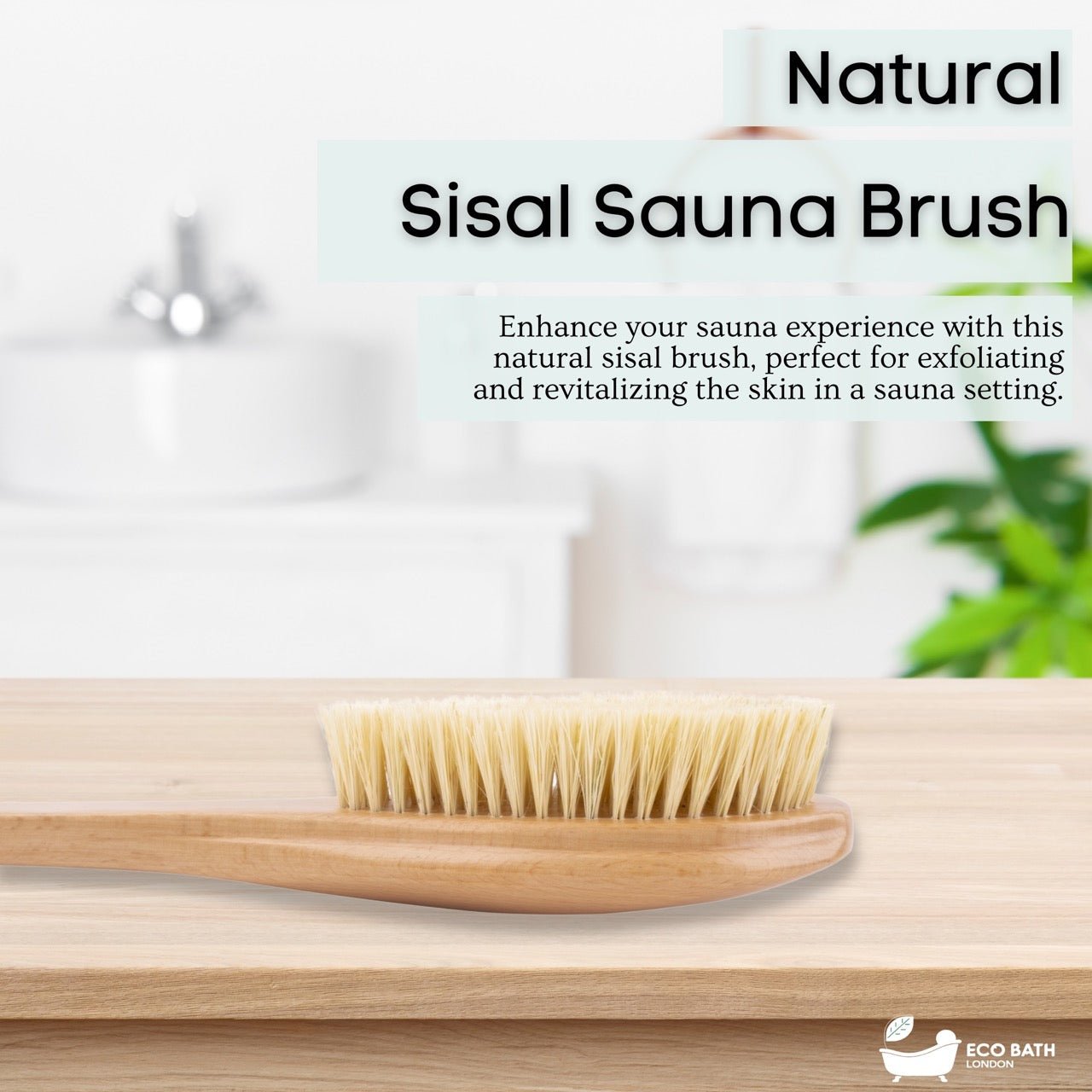 Natural Body Brush for Dry Brushing and Showers - Eco Bath London
