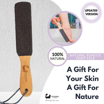 Natural Pumice Foot File - Black - Eco Bath London