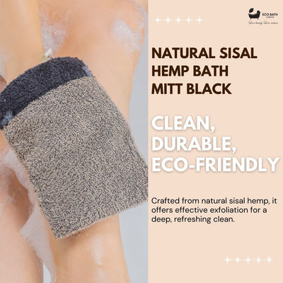 Natural Sisal Hemp Bath Mitt - Eco Bath London