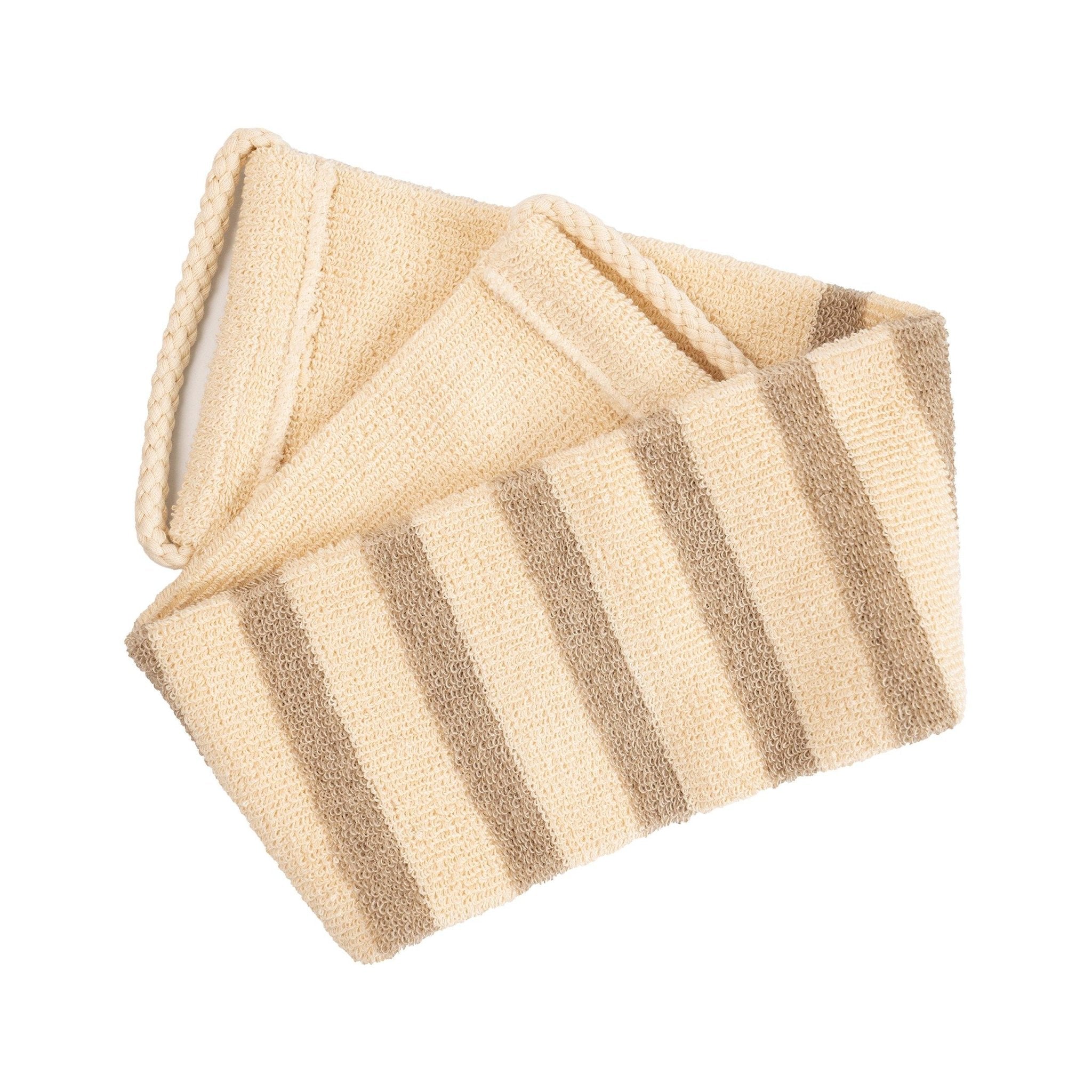 Organic Cotton & Linen Back Strap and Glove - Eco Bath London