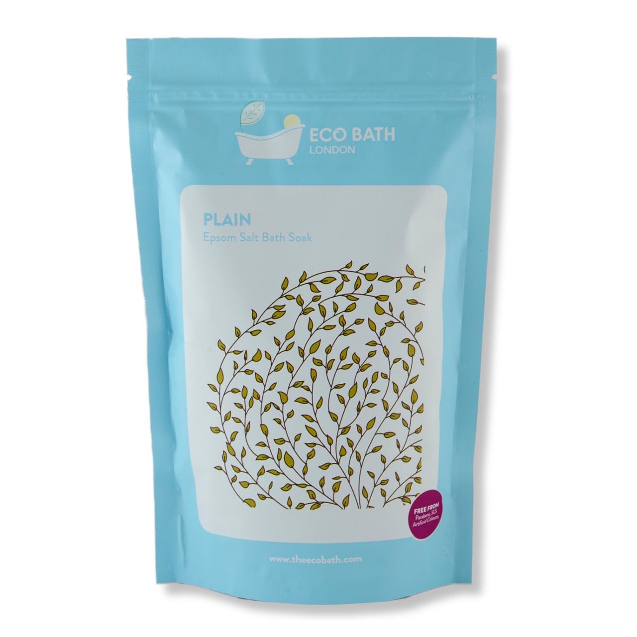 Plain Epsom Salt Bath Soak - Pouch | 500g & 1000g - Eco Bath London