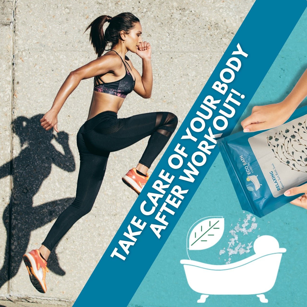 Relaxing Epsom Salt Bath Soak - Pouch - Eco Bath London